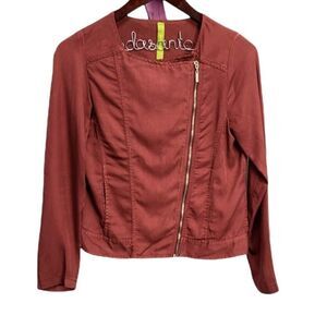 Green‎ Dragon Zip Up Terracotta Jacket Size Small